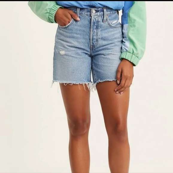 Levi's 501 Mid-Thigh Women's Jean Shorts, US27 - Picture 11 of 11
